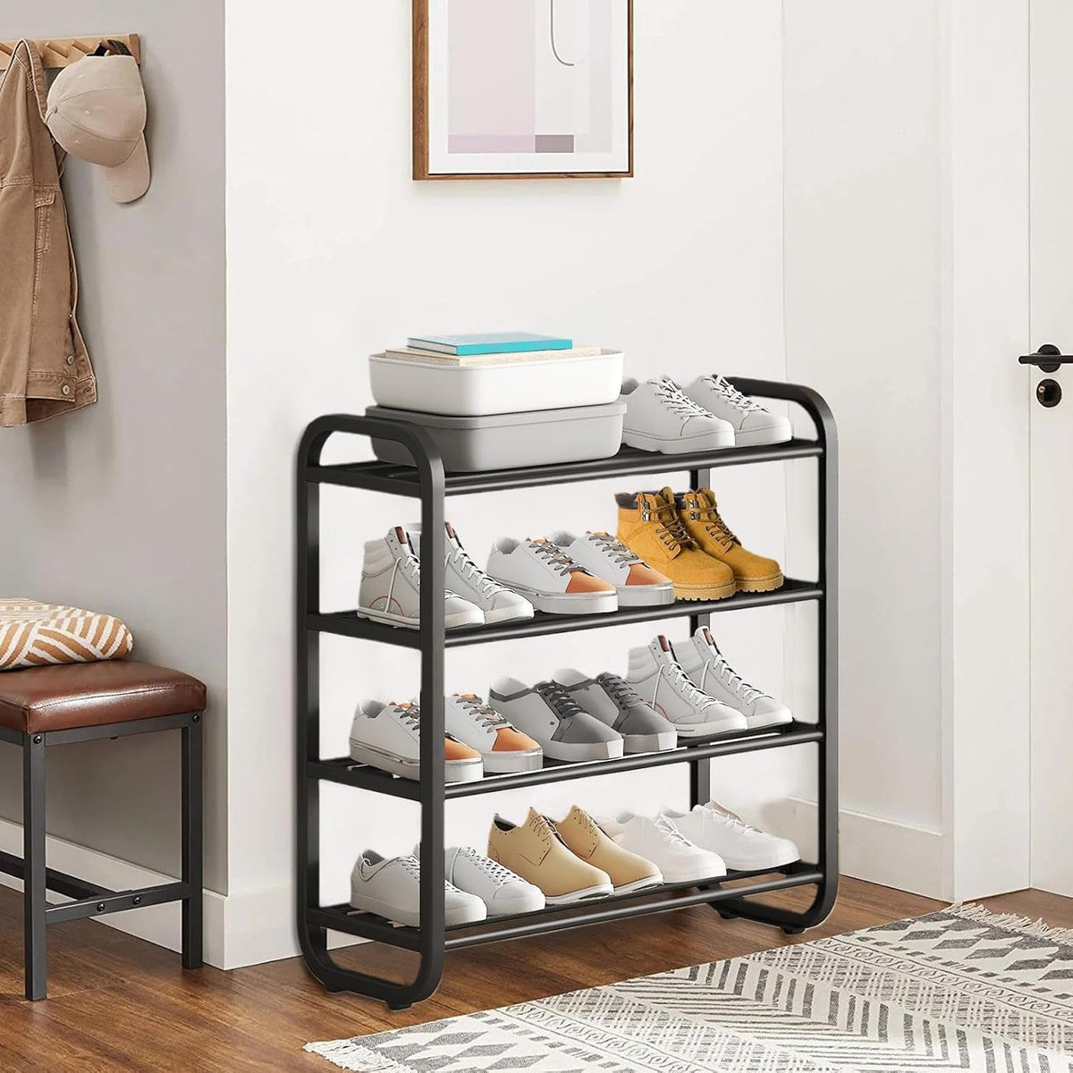 Estanteria de almacenamiento de zapatos de 4 niveles - additional image 4