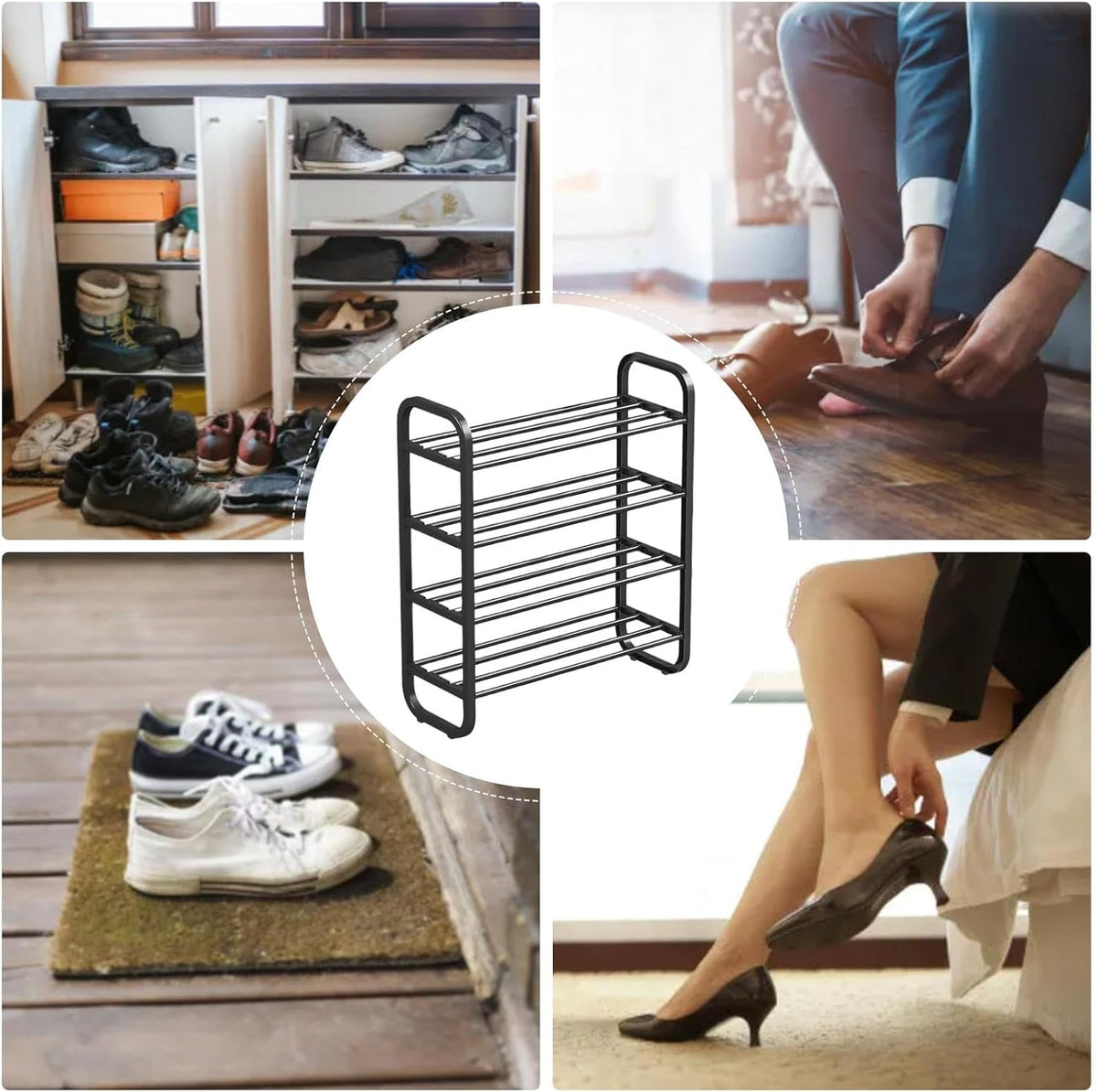 Estanteria de almacenamiento de zapatos de 4 niveles - additional image 2