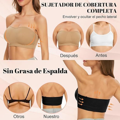 Sujetador negro sin costuras – talla M/L - additional image 1