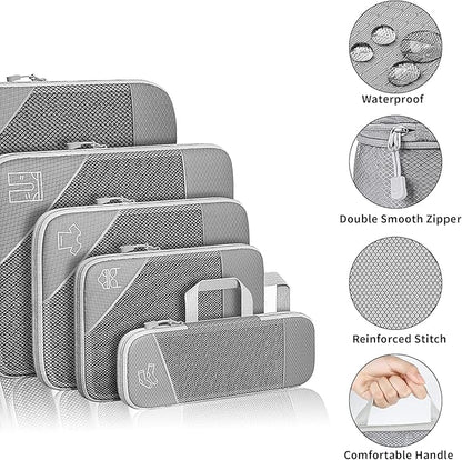 Set de 5 bolsas organizadoras de compresión para maleta - additional image 2