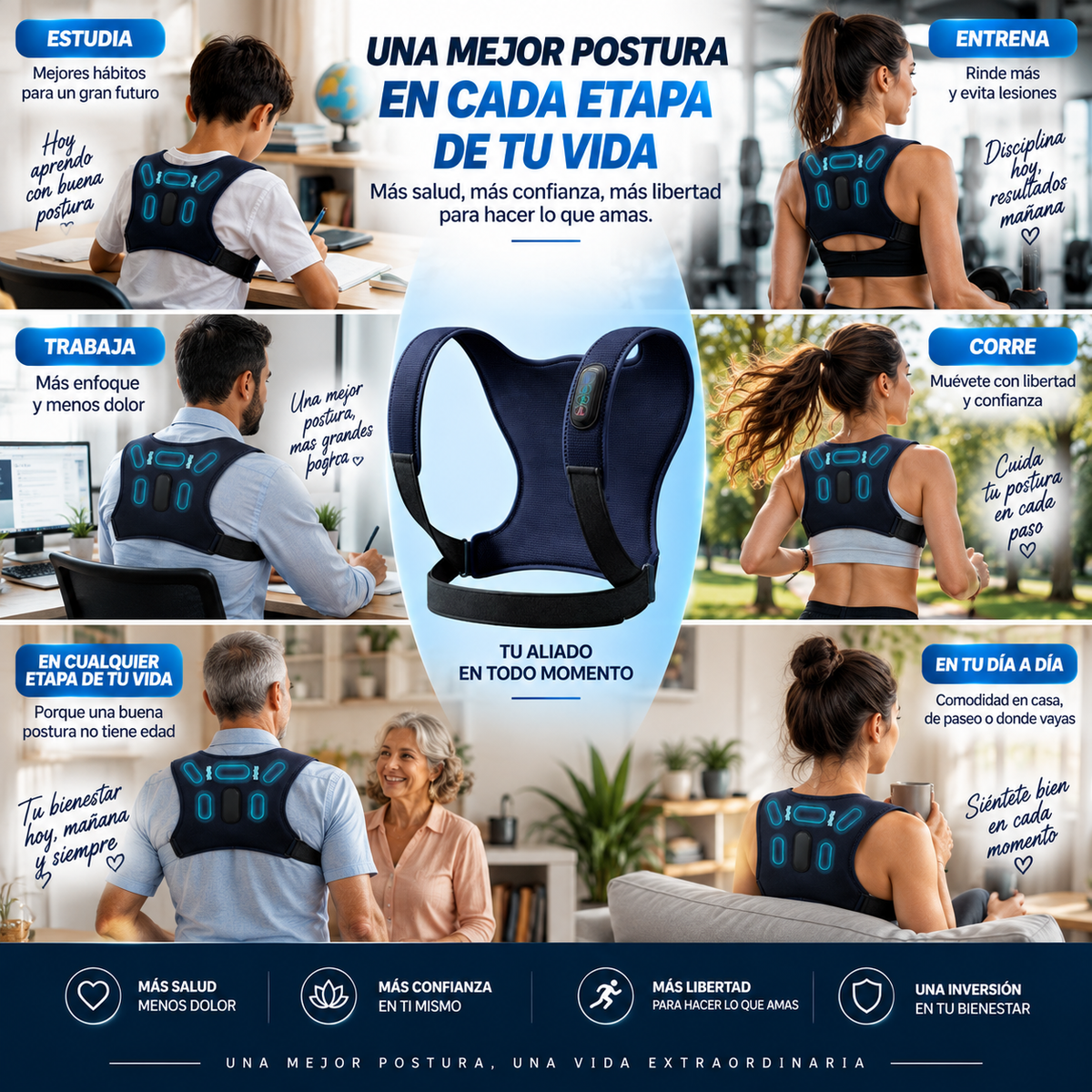 POSTUREX™ — Corrector de Postura Inteligente 🔥
